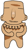 古代メキシコ　葬祭用小像