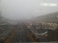 京都、雨
